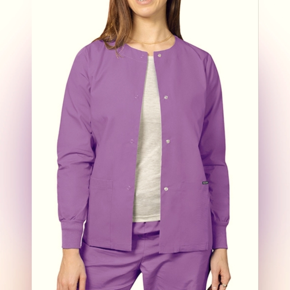 Adar Uniforms Womens Two Pocket Warm-Up Scrub Jacket